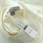 J.Crew NWT  Short-sleeve Sweater-polo Premium Ultra-fine Cotton White Ivory Photo 4