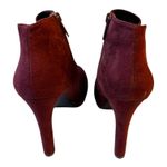 Impo  Tucker Suede Maroon Red Side Zip Ankle Bootie Size 9 Photo 3