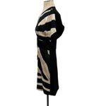 Roberto Cavalli Just Cavalli Zebra Print V-Neck Dress Short Sleeve Black Cream Size 40 US 4 Photo 6