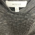 Milly  mock neck metallic sheer top Small Photo 3