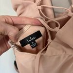 Lulus NWT Lulu’s In Love Forever Lace Up High Low Maxi Dress in Blush Pink - Size M Photo 7