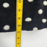Farm Rio NWOT  Black White Polka Dot Fleece Cardigan Wool Blend Midi Coat Size L Photo 11