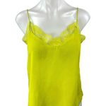 Rich Fashion Women's Yellow Lace Sleeveless Cami Camisole Slip Tank Top Size 4 Photo 0