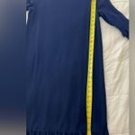 Lilly Pulitzer  Helena Sweater Dress Navy Blue Size Large Merino Wool EUC Photo 7