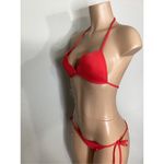 Seafolly New. red petal edge bikini set. USA 10. Retails $179 Photo 13