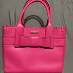 Kate Spade Villabella Quinn Pink Leather Bow Tote Bag Photo 0