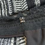 Rebecca Taylor  Blazer Fringe Hem Black Lamb Trim Peplum Jacket Striped 4 Photo 10