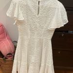 Selfie Leslie  Isabelle Angel Sleeve Empire Mini Dress In white Photo 2