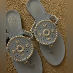 Jack Rogers Womens  Carolina light blue and white jelly sandals Photo 2