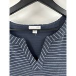 J.Jill  Navy Blue and White Striped Sweater Tunic Size Large Petite Photo 1