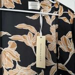 Maison Du Soir Kimono NWT Robe Gold Floral Size Small/Medium Yellow Photo 4