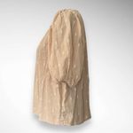 Universal Threads UNIVERSAL THREAD Women's Beige Short Balloon Sleeve Blouse Medium | EUC Photo 1