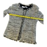 IRO  Jacket Unplug Silver/White Metallic Tweed Size 36 Open Front Photo 4