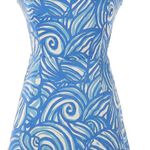 Vineyard Vines Nautilus Shell Print Cornflower Blue Strapless Dress size 2 NWT Photo 0