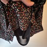 Charter Club  Black button down colorful floral pattern sz 2X Photo 3