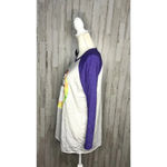 Hanes NWT Clemson Tigers Women's Large Purple/Gray Tie Dye Logo Graphic Raglan T-Shirt Photo 4