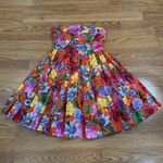 Cara Cara mini strapless floral multicolored Pleated Nadia Dress 4 Orange Photo 14
