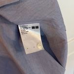 Uniqlo blue 100% cotton long sleeve shirt dress with belt M Photo 6