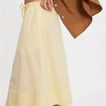 Free People  slouchy capris butter Yellow Drawstring Shorts NEW Photo 3