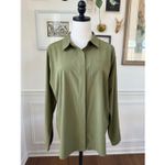 Zuda Ivy Moss Green Covered Button Shirt M Size M Photo 1