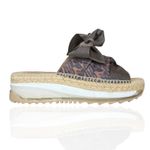 Free People  Chapmin Ribbon Espadrilles EU 37 US 6.5 Platform Sandals Leopard Photo 3