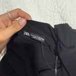 ZARA Ruched  Top Black Photo 2