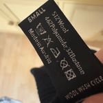 WOLFORD Wool Pleated Long Sleeve High Neck Top Size Small Black Photo 3