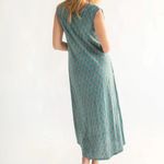 Natural Life  Hangout Cotton Midi Dress Blue Floral XS/S Sleeveless Boho NWT Photo 1