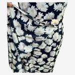August Silk black white daisy print sleeveless dress wedding guest M Photo 8
