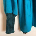 Vintage Coat Women’s‎ Teal Union Made Button Up Car Coat Cuffs Retro 90s Size 14 Photo 6