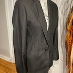 Romeo + Juliet Couture Pinstripe One Button closure Vintage Y2k Fit Flare Rave Oversized long Photo 3