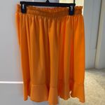 Orange Strapless Mini Dress Photo 0