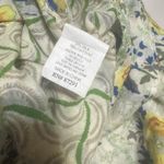 Johnny Was Yellowfield 8 Silk Blend Skirt Yellow Floral Sheer Pin-up L Romantic Photo 6