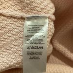 Loft  Mock Neck Light Pink Knitted Sweater Shoulder Buttons EUC Sz M Pullover Photo 4