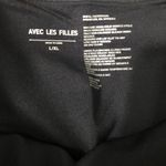 Avec Les Filles Alec Les Filles black crop top built‎ in bra women’s L/XL activewear shapewear Photo 4