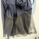 Jodi Kristopher  One Shoulder Cocktail Dress 3 Holiday Navy Rhinestone Chiffon Photo 8