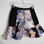 Finders Keepers NWT Black and Purple Floral Path of Rhythm Skirt Size Small Photo 7