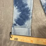 J Jill Womens‎ High Rise Cropped Jeans 8 Blue Tie Dye Cuffed Stretch Denim Photo 3