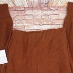 Free People  | Cozy Burnt Butter Bubble Sleeve V-Neck Sweater Photo 6