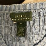 Ralph Lauren Light Blue V-Neck Cable Knit Sweater Photo 6