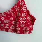 SKIMS NWOT  Red Snowflake Fits Everybody Scoop Bralette Photo 6