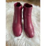 White House | Black Market  Sangria Heel BootSize 8M red chunky heels Photo 7