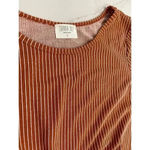 Sienna Sky  Dark Orange and White Striped Long Sleeve Women’s Size Small Photo 1