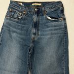 Levi's  Big E Premium Ribcage Bell Jeans High Rise Wide Leg Medium Wash size 30 Photo 1