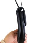 Vintage 90s Mervyns Formal Black Clutch Gold Pearl Crossbody Clutch Evening bag Photo 6