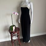 Alex Evenings ALEX VTG 90’s Embellished Pearl Black Evening Dress With High Leg Slit Photo 2