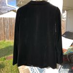 Drew Blazer M Black Silk Velvet Single Button Unstructured Blazer Party Jacket Photo 10