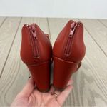 Journee Collection  Women's Aretha Perforated Peep Toe Wedge Sandals 9 Rust $95 Photo 5