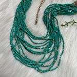 Multi strand seed bead necklace Green Photo 0