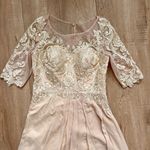 JJ's House NWT  Wedding, Special Occasions Dress Champagne Embroidered Size 12 Photo 1